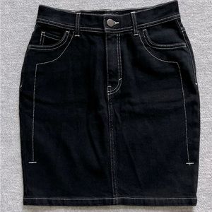 & Other Stories NWT Black Denim Pencil Skirt